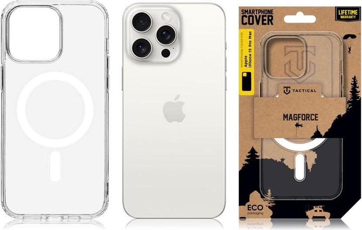 Actual product image Tactical MagForce Cover for Apple iPhone 15 Pro Max Transparent (Apple iPhone 15 Pro Max)
