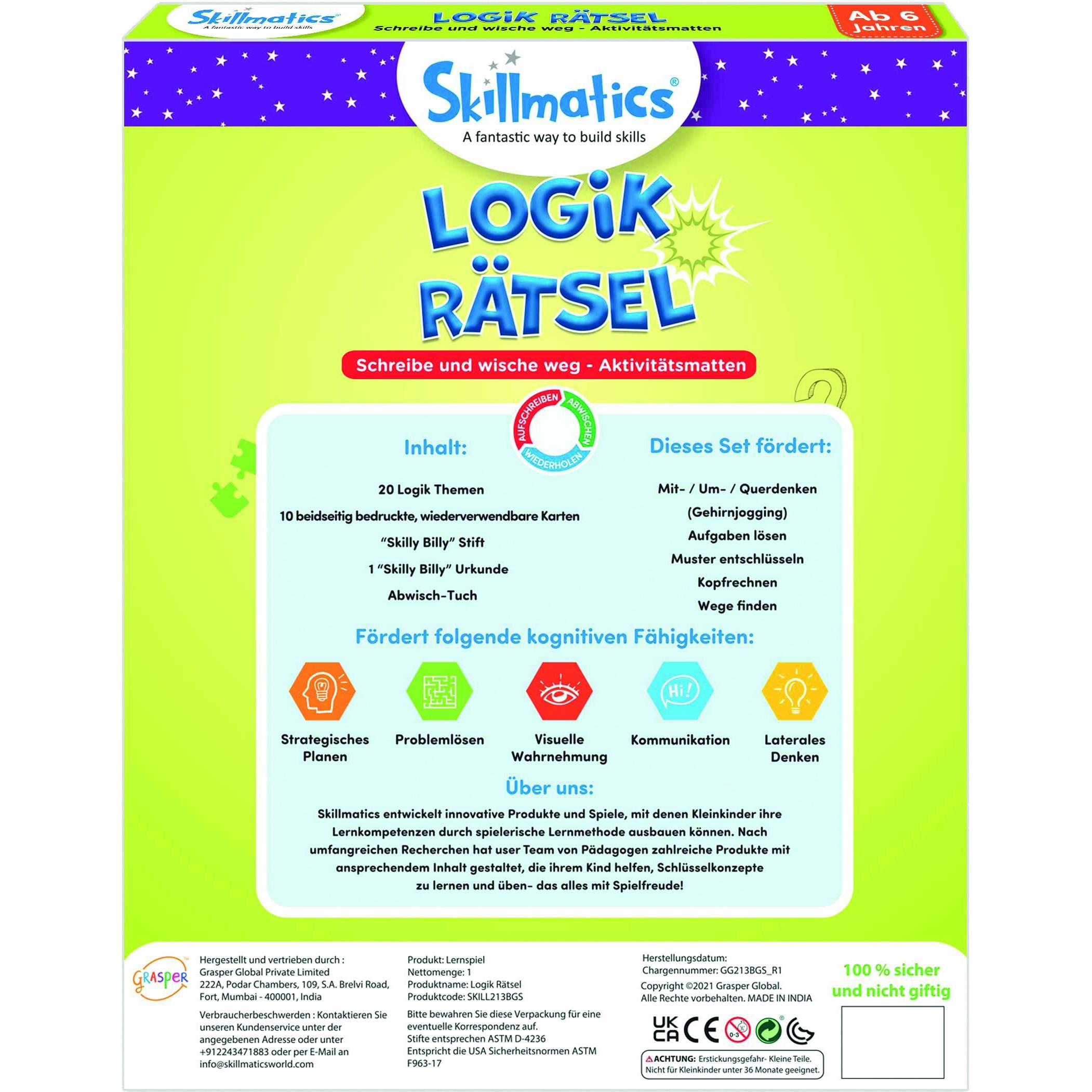 Thumbnail - Skillmatics Logik Rätsel, d (Deutsch)