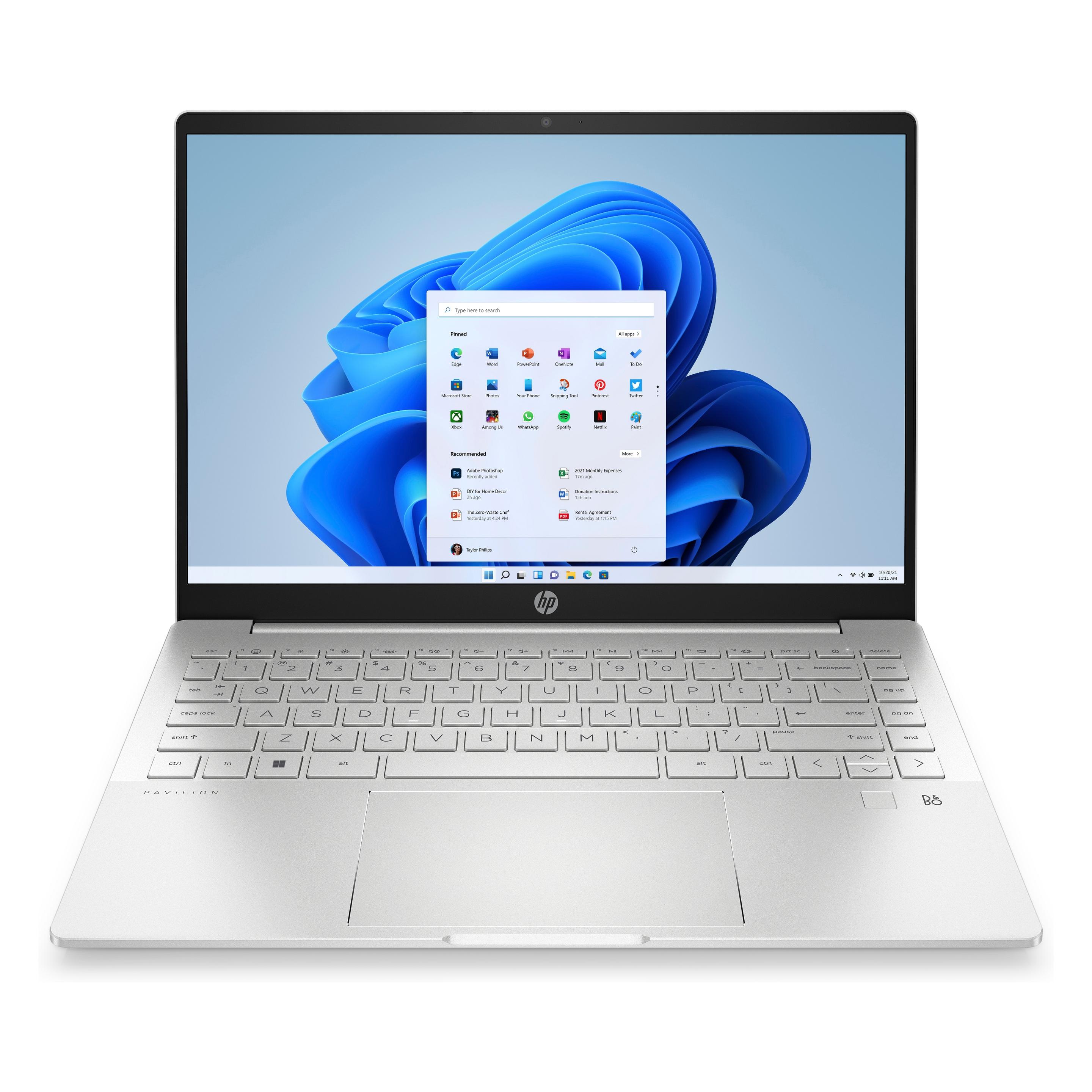 HP Pavilion Plus 14-eh1473ng (14", 512 GB, 16 GB, DE, Intel Core i7-13700H), Notebook, Silber