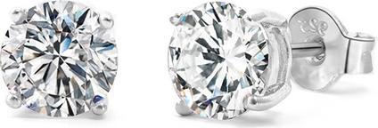 Produktbild Beneto Beautiful stud earrings with glittering zircon AGUP - Diameter: 0.4 cm (L)