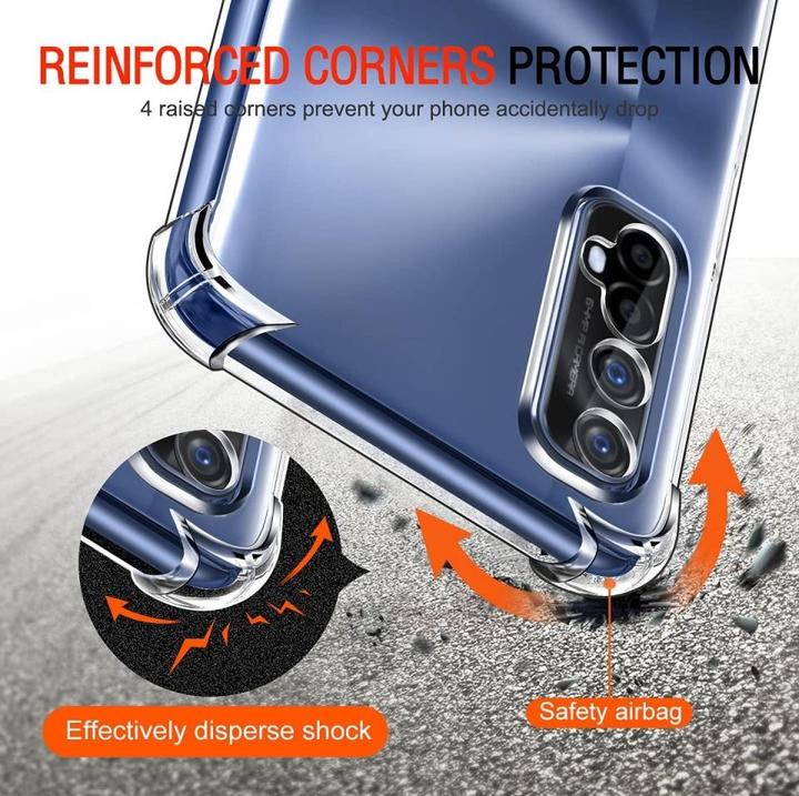 Actual product image Screenguard Realme 7 hull Crystal Soft Airbag Bumper (Realme 7)