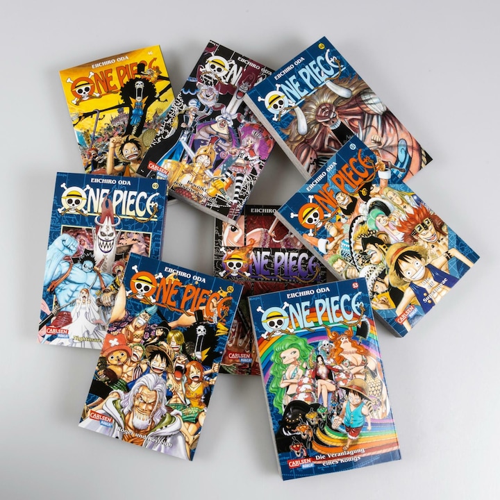 Immagine prodotto One Piece Sammelschuber 5: Thriller Bark (inklusive Band 46–53) (Tedesco, Eiichiro Oda, Antje Bockel, Josef Shanel, Matthias Wissnet, 2024)