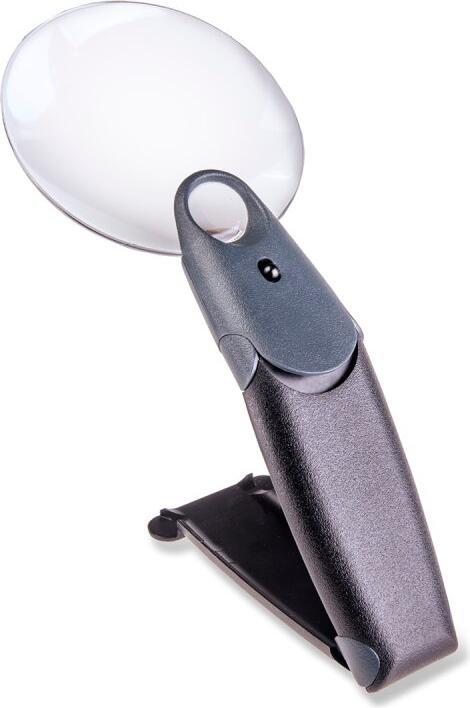 Actual product image Carson Optical FH-25 FreeHand magnifier with bendable handle = foot