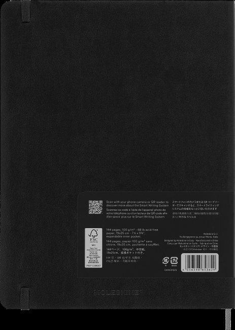 Produktbild Moleskine Smart NB blanko XL SC Swrz (19 x 25 cm, Blanko, Weicher Einband)