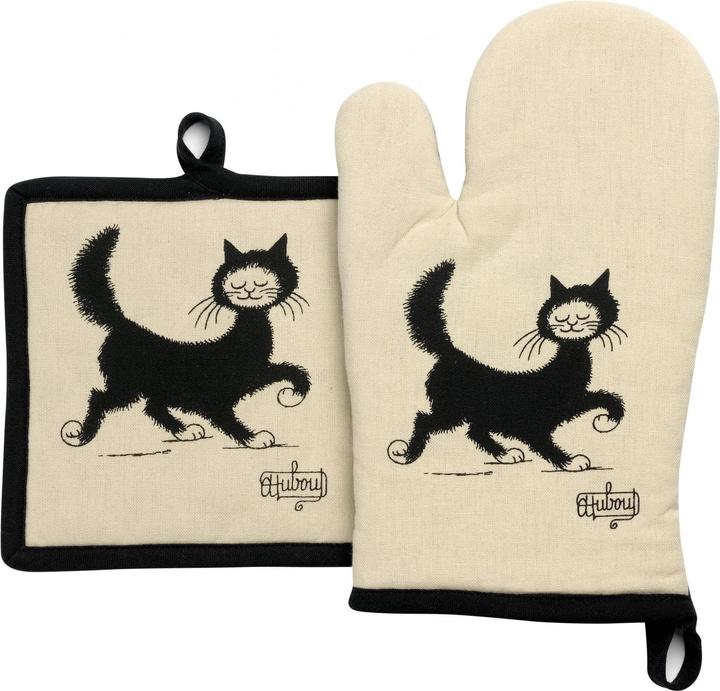 Winkler set gant et manique - chat balade dubout (Füllung aus 100% Baumwolle, Hülle aus 100% Baumwolle)