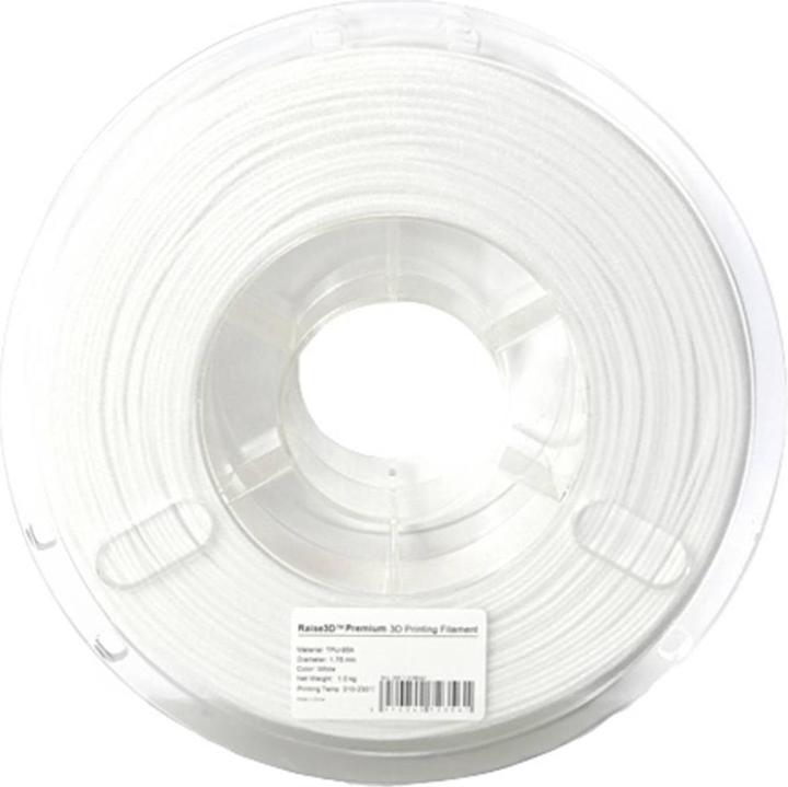 Actual product image Raise3D Filament Premium TPU-95A White 1.0kg 1.75mm (TPU, 1.75 mm, 1000 g, White)