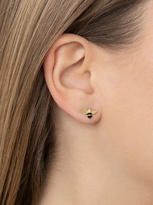 Image du produit Thomas Sabo Abeille (Argent 925, émaillé noir, Dorure à l'or jaune 750)