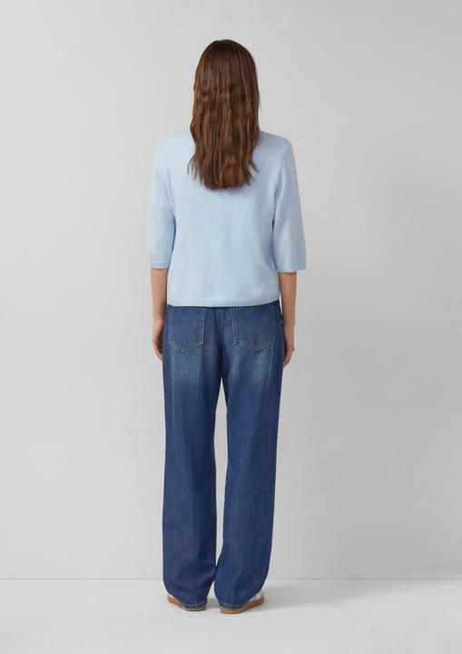 Produktbild s.Oliver Strickjacke Strickjacke aus Alpaka-Mix mit Halbarm (48)