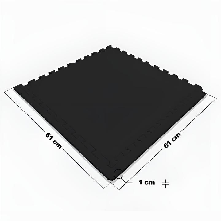 Immagine prodotto Gorilla Sports Schutzmattenset Gummi mit 4 Teilen (1 cm)