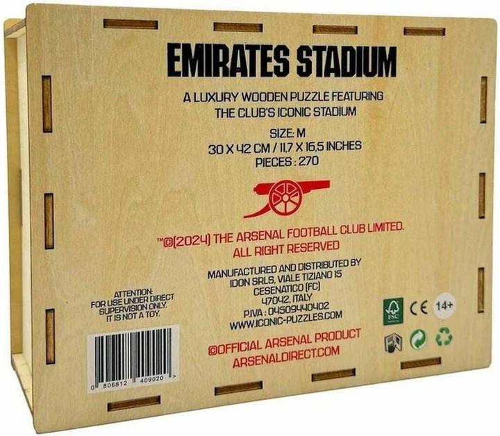 Produktbild Iconic Arsenal FC - Emirates Stadium - Holz Puzzle Grösse S (150 Teile) (150 Teile)