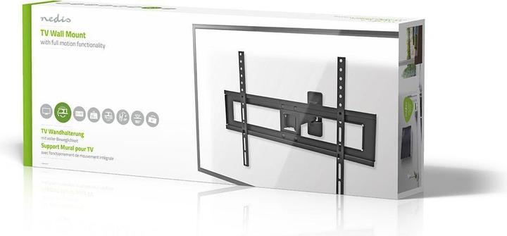 Produktbild Nedis Vollbewegliche TV-Wandhalterung - 37 – 70" - Max. 35 kg - 2 Drehpunkte - Neigen, Schwenken u (Wand, 70", 35 kg)