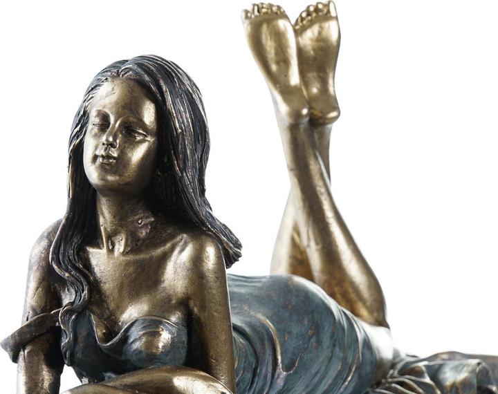 Produktbild DKD Home Decor Deko-Figur Damen Kupfer Harz (30,5 x 15,5 x 28,5 cm)
