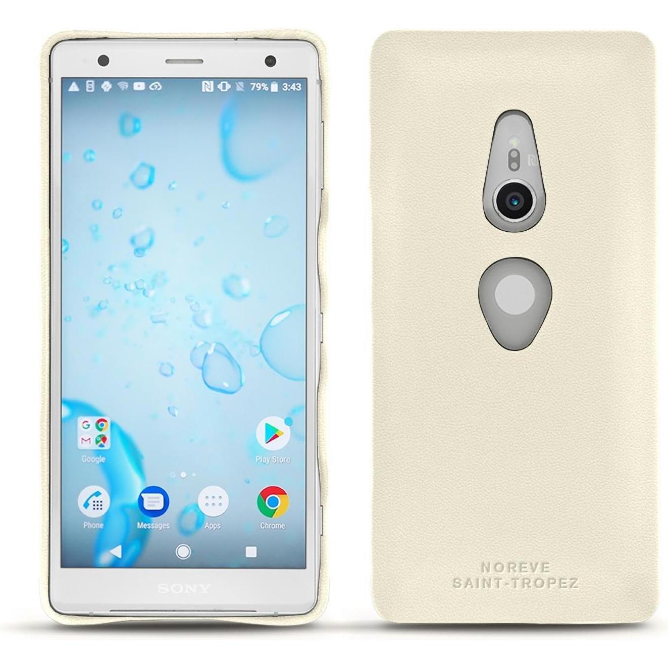 Thumbnail - Noreve Lederschutzhülle (Sony Xperia XZ2), Smartphone Hülle, Weiss