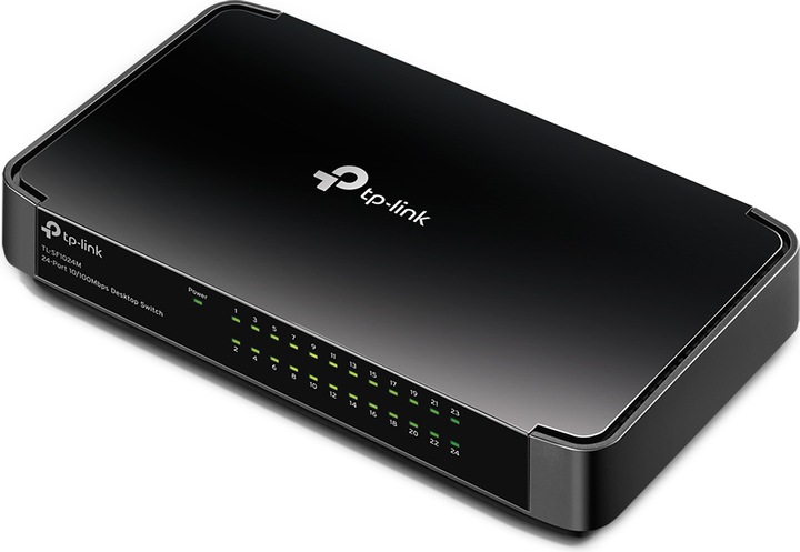 Produktbild TP-Link TL-SF1024 Nicht verwalteter Netzwerk-Switch Fast Ethernet (10/100) Schwarz (24 Ports)