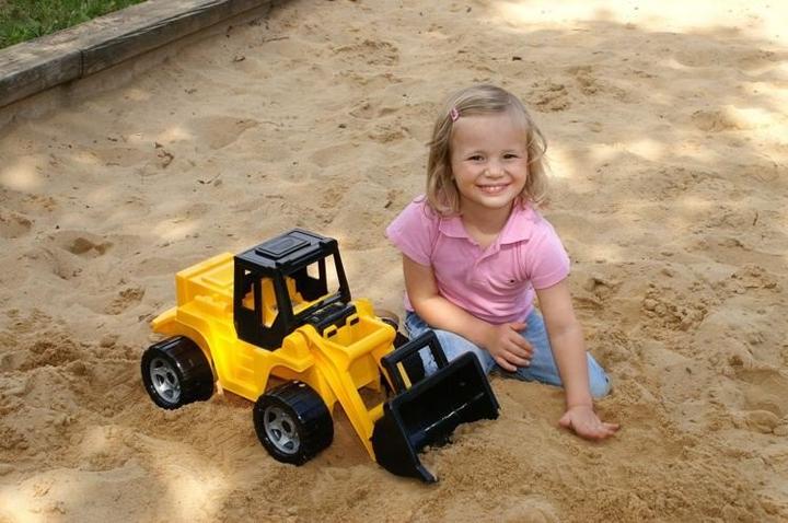 Actual product image Lena GIGA TRUCKS ride-on shovel loader