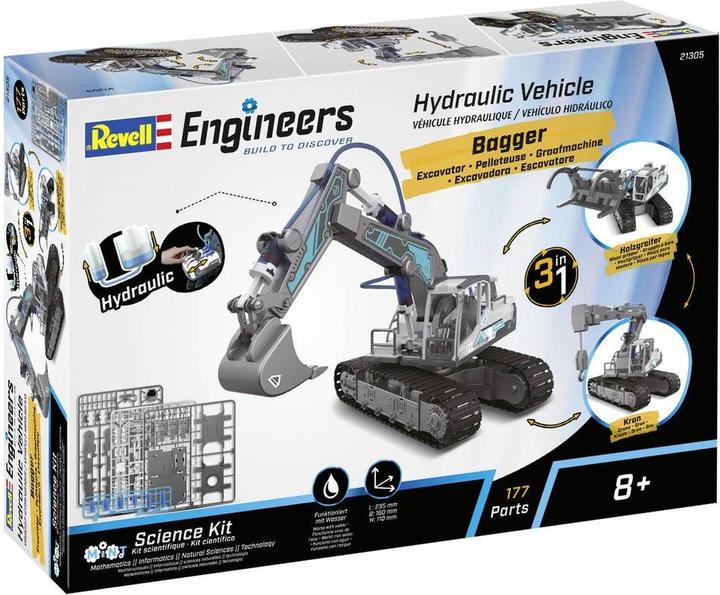 Actual product image Revell Hydraulic Excavator 3in1