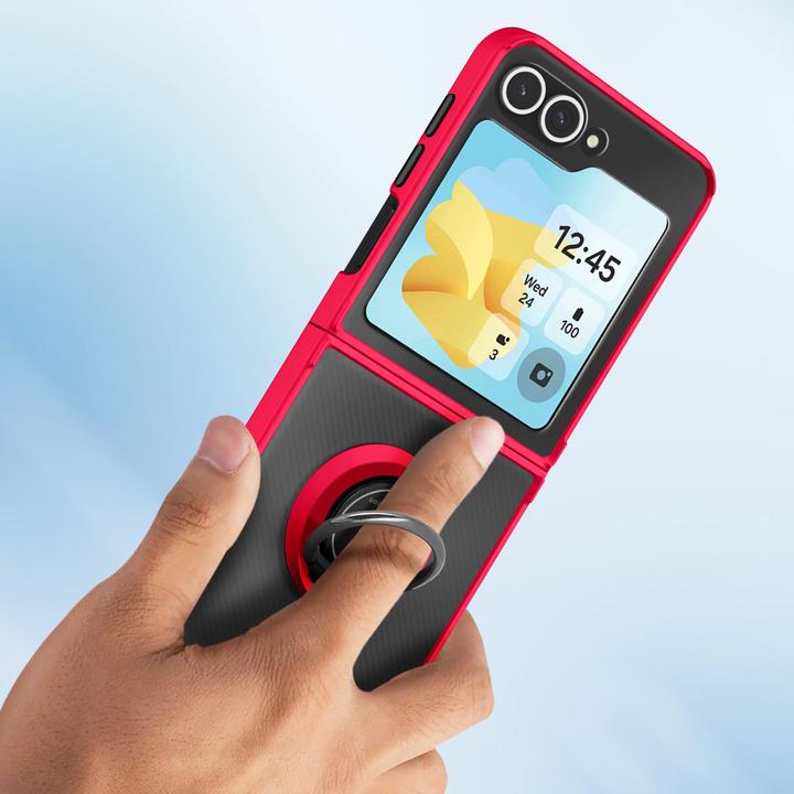 Actual product image Avizar Ring case for Galaxy Z Flip 6 Integrated support (Samsung Galaxy Z Flip6)