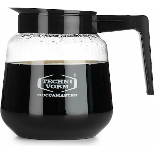 Moccamaster Kaffeekanne extra Flachmann, 1,8 l, Zubehör Kaffeemaschinen, Transparent, Schwarz