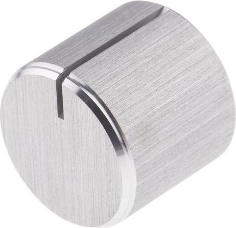 Produktbild RS PRO Alu-Drehknopf 16mm natur Welle 6,35mm