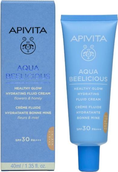 Produktbild Apivita Aqua Beelicious Crema Fluida Iluminadora Hidratante SPF30 con Color 30ml (Sonnencreme Gesicht, SPF 30, 40 ml)