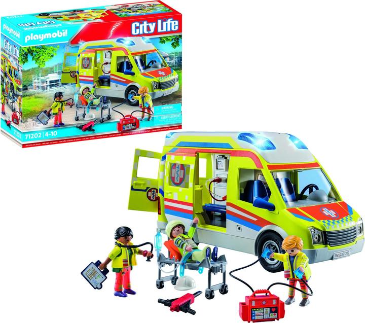 Image du produit Playmobil Ambulance avec son et lumière (71202, Playmobil City Life)