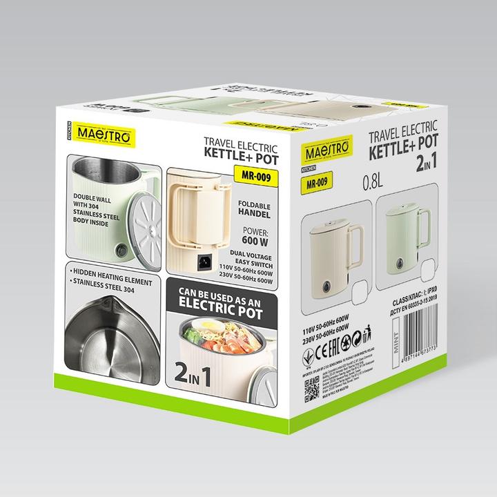 Actual product image Maestro Czajnik elektryczny 0 8L MR-009-BEIGE (0.80 l)