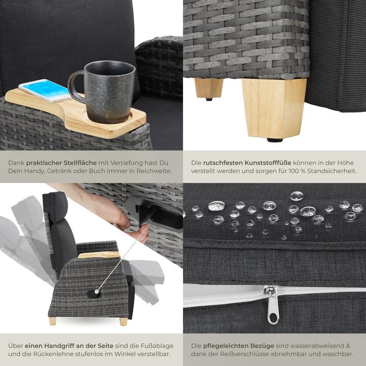 Produktbild tectake Pescara (128 cm)