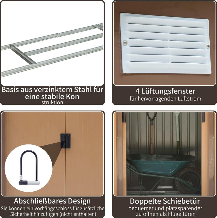 Produktbild Outsunny Gartenschuppen