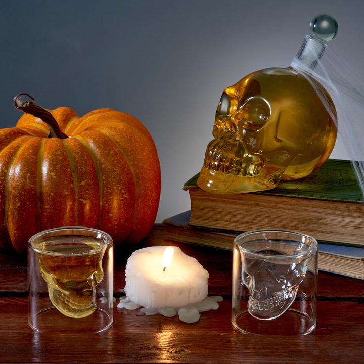 Image du produit Oak & Steel Verres à whisky et décanteurs Set crâne (0.70 l)