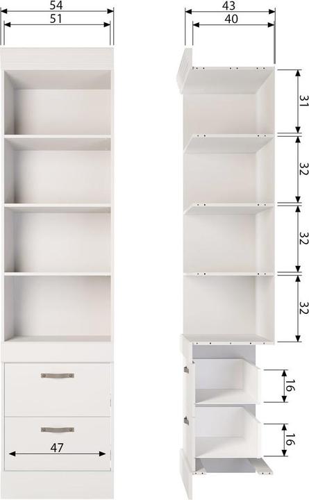 Produktbild Woood Bold (54 x 43 x 215 cm)