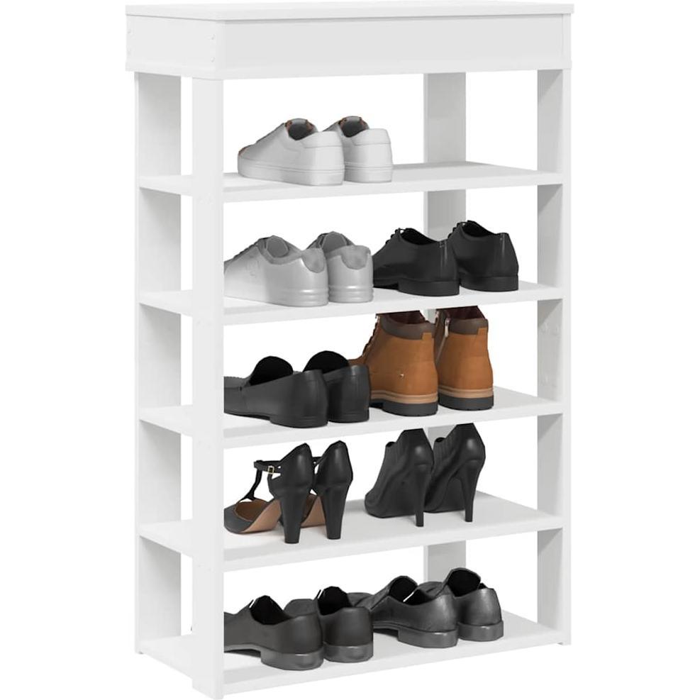 VidaXL, Schuhschrank, Schuhregal Weiss 60x30x98 cm Holzwerkstoff