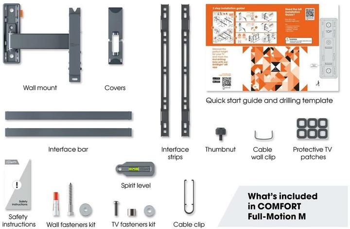 Actual product image Vogels TVM 3425 (Wall, 65", 25 kg)
