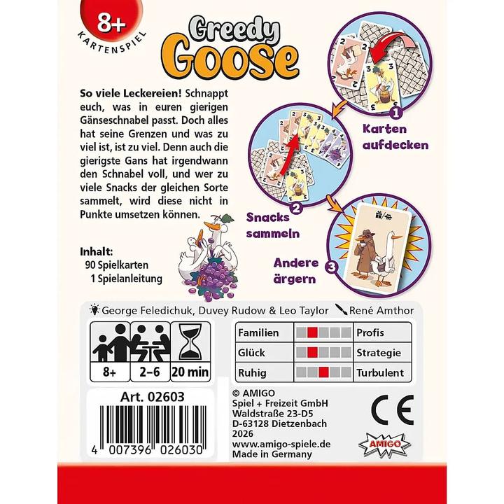 Actual product image Greedy Goose, d (German, 2 - 6 Players)