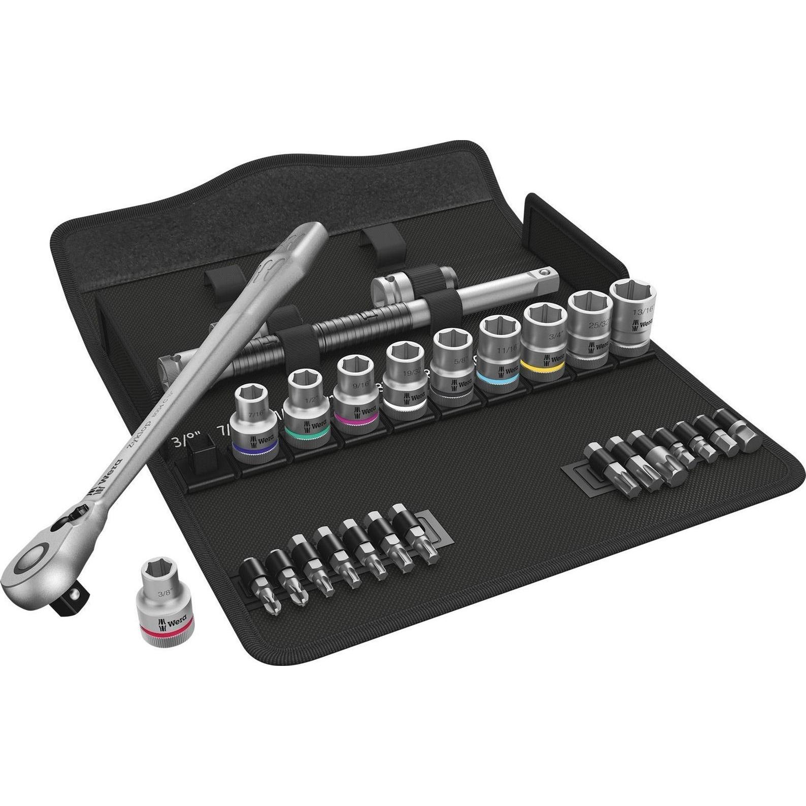 Thumbnail - Wera, Ratsche, 8100 SC 11 Zyklop Metal-Knarrensatz (1/2")