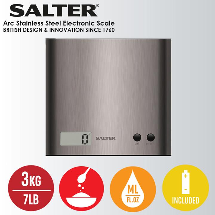 Actual product image Salter 1087 SSDRCEU16 Pro Silver