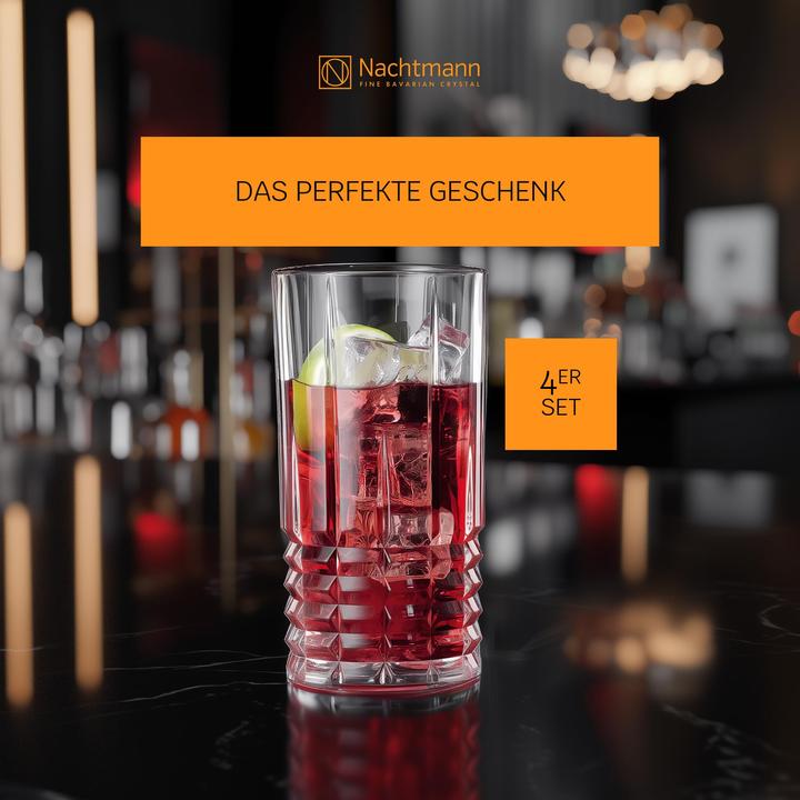 Actual product image Nachtmann Long drink tumbler Highland 37.5 cl 15.1cm Ø7.7cm Set of 4 (3.75 dl, 4 x, Long drink glasses)
