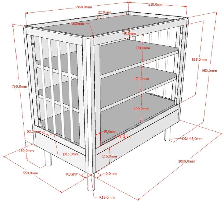 Image du produit Vipack Commode Forrest