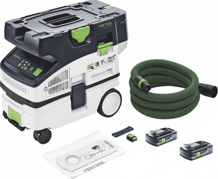 Produktbild Festool CTLC MINI I-Basic Akku Absaugmobil 36 V ( 2x 18 V ) Staubkl. L + 2x Akku 4,0 Ah - ohne (Absauganlage)