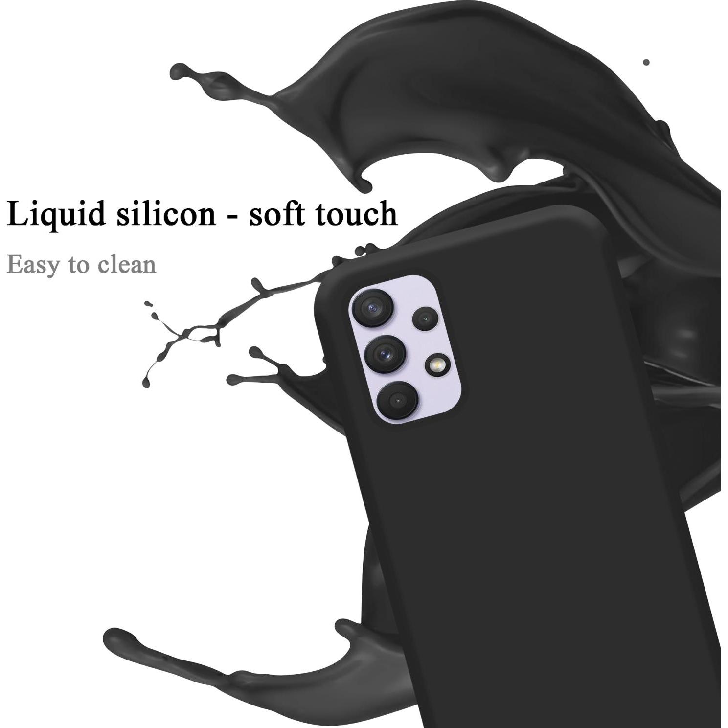 Thumbnail - Cadorabo TPU Liquid Silicone Case Hülle (Samsung Galaxy A33 5G), Smartphone Hülle, Schwarz