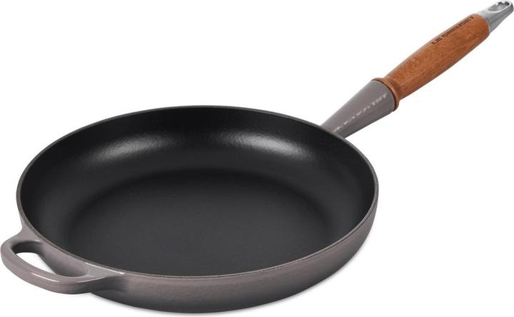 Actual product image Le Creuset Koekenpan Signature met Houten handvat 'Flint' Ã˜26cm (26 cm, Frying pan, Cast iron)