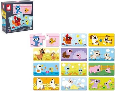 Actual product image Janod Animal puzzle (2 pieces)