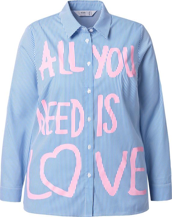 Image du produit Angel of Style Blouse rayée coupe Loose Fit, message (54)