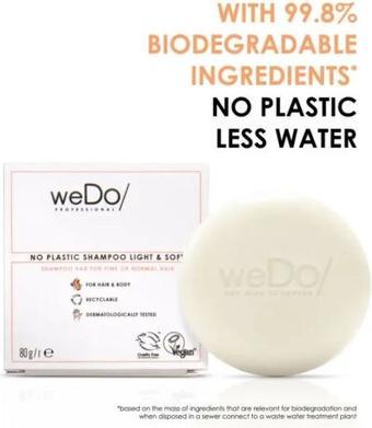 Produktbild WeDo/ WeDo Professional Light & Soft Plastic-Free Shampoo Bar für feines oder normales Haar 80g