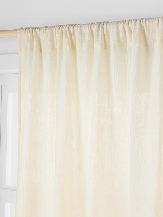 Immagine prodotto Vertbaudet Kinderzimmer Vorhang aus Musselin, Tunnelzug (140 x 180 cm)