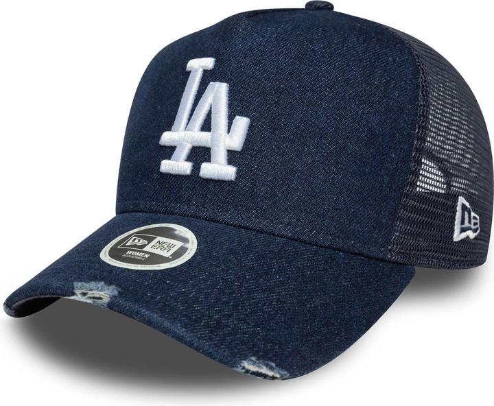 Actual product image New Era Damen Trucker Cap - Denim Los Angeles Dodgers Navy