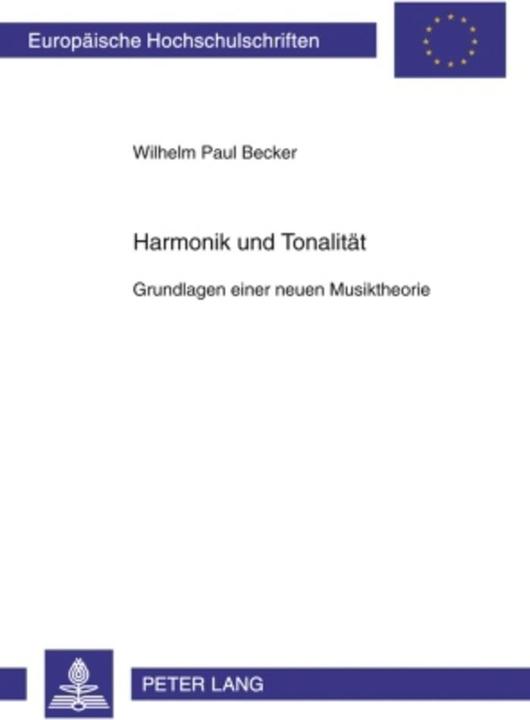 Produktbild Harmonik und Tonalität (Deutsch, Wilhelm Paul Becker, 2009)