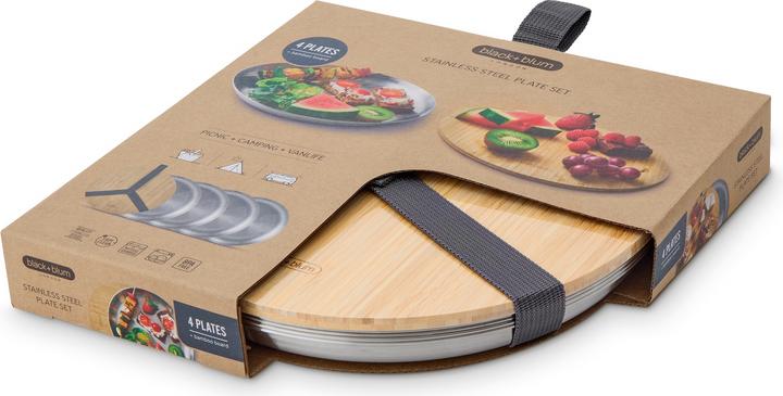 Produktbild Black + Blum Steel Plate Set - Edelstahl-Teller