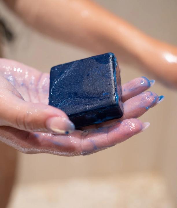 Actual product image Green Room Shampoo & Conditioner Set Color Correction Blue (Solid shampoo)