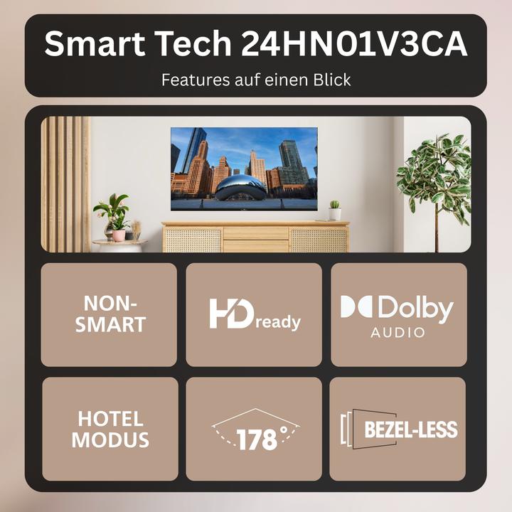 Immagine prodotto Smart Tech 24HN01V3CA Tv Led 24 pollici (24", LED, HD)