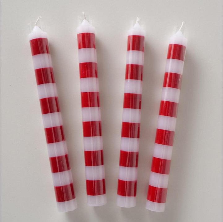 Actual product image Boltze Home Boltze Stripy stick candle red white 20cm 4pcs (4 pcs.)